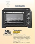 Mini-four - MOULINEX - Proxi Confort à Mâcon Mini-four - MOULINEX en promo chez Proxi Confort Mâcon à 89,99 €