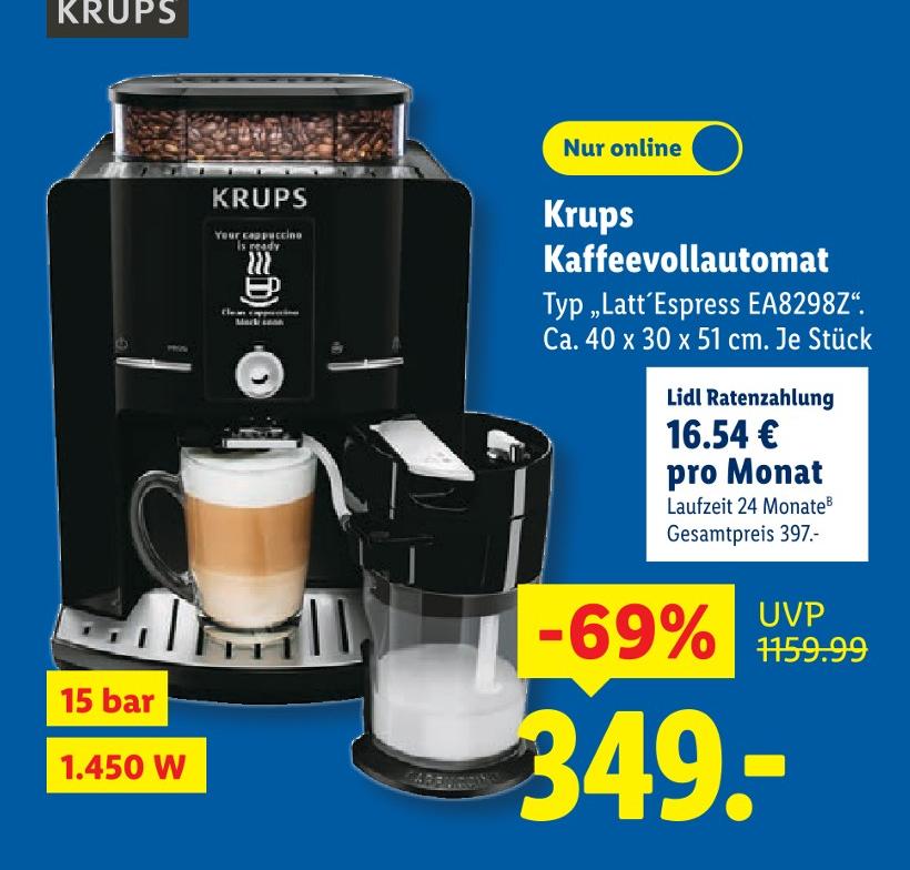 Kaffeevollautomat Typ 'Latt’Espress EA8298Z'