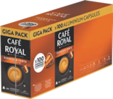 100 capsules de café aluminium - Café Royal en promo chez Aldi 100 capsules de café aluminium - Café Royal dans le catalogue Aldi