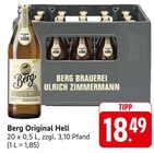 Aktuelle Bier Angebote bei E center in Aalen Aktuelles Original Hell Angebot bei E center in Aalen ab 18,49 €
