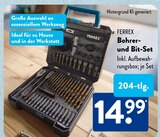 Bohrer- und Bit-Set von FERREX im aktuellen ALDI SÜD Prospekt für 14,99 €