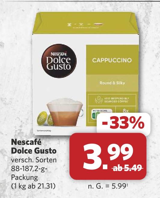 Dolce Gusto im Angebot bei combi in Bremen Dolce Gusto Angebote von Nescafé bei combi Bremen für 3,99 €