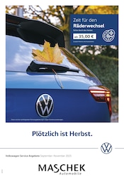 Volkswagen Prospekt für Weiden mit 1 Seite Volkswagen Prospekt für Weiden: "Herbstliche Angebote.", 1 Seite, 01.09.2025 - 30.11.2025