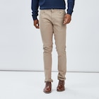Pantalon droit en coton stretch sable homme - La Halle Pantalon droit en coton stretch sable homme à 19,99 € dans le catalogue La Halle