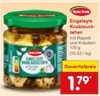Eingelegte Knoblauchzehen im Angebot bei Netto Marken-Discount in Stuttgart Eingelegte Knoblauchzehen Angebote von Beste Ernte bei Netto Marken-Discount Stuttgart für 1,79 €