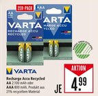 Recharge Accu Recycled Angebote von Varta bei Marktkauf Aschaffenburg für 4,99 €