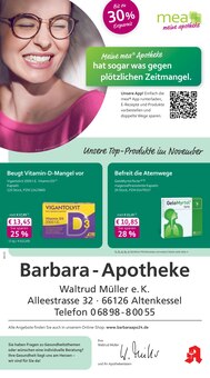 Aktueller mea - meine apotheke Prospekt "Unsere Oktober-Angebote" für Saarbrücken Aktueller mea - meine apotheke Prospekt für Saarbrücken mit Seiten