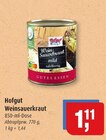 Weinsauerkraut mild tafelfertig im Angebot bei Markant in Kiel Weinsauerkraut mild tafelfertig Angebote von Hofgut bei Markant Kiel für 1,11 €