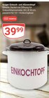 Einkochtopf und Allzwecktopf Angebote von Krüger bei GLOBUS Neubrandenburg für 39,99 €