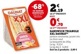 Sandwich triangle XXL à U Express dans Montendre Sandwich triangle XXL à U Express dans Montendre