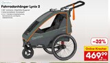 Fahrradanhänger Lynix 2 im Angebot bei Netto Marken-Discount in Dessau-Roßlau Fahrradanhänger Lynix 2 Angebote von Qeridoo bei Netto Marken-Discount Dessau-Roßlau für 469,99 €