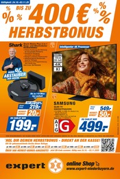 expert Elektromärkte Prospekt der aktuellen Woche mit 12 Seiten, gültig von 24.10.2025 bis 03.11.2025, in Irlbach und Umgebung Aktueller expert Elektromärkte Prospekt in Irlbach und Umgebung, "Top Angebote" mit 12 Seiten, 24.10.2025 - 03.11.2025