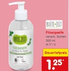 Flüssigseife im Angebot bei Netto Marken-Discount in Erkelenz Flüssigseife Angebote von BLÜTE-ZEIT NATURKOSMETIK bei Netto Marken-Discount Erkelenz für 1,25 €