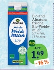 frische Bio-Weidemilch von Alnatura im aktuellen tegut Prospekt für 1,49 €