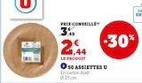 50 assiettes - U dans le catalogue Super U