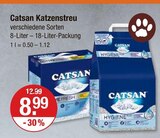 Katzenstreu Hygiene Angebote von Catsan bei V-Markt Kaufbeuren für 8,99 €