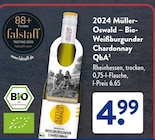 2024 Müller-Oswald – Bio-Weißburgunder Chardonnay QbA² von GUTVAVOS MÜLLER im aktuellen ALDI SÜD Prospekt für 4,99 €