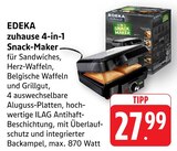 zuhause 4-in-1 Snack-Maker bei E center im Prospekt "" für 27,99 €