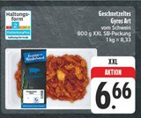 Aktuelles Geschnetzeltes Gyros Art vom Schwein Angebot bei EDEKA in Nürnberg ab 6,66 €