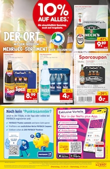 Mineralwasser im Netto Marken-Discount Prospekt "Wiedereröffnung - 10% auf ALLES" mit 4 Seiten (Bremen)