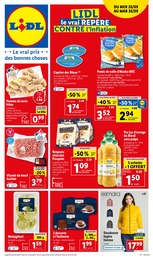 Prix et réduction Oranges dans le prospectus Lidl en cours Offre Oranges dans le catalogue Lidl du moment à la page 1