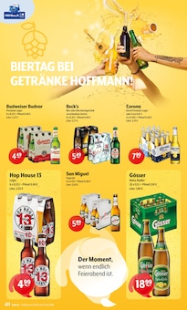 Bier im Getränke Hoffmann Prospekt "Aktuelle Angebote" mit 8 Seiten (Weiden (Oberpfalz))
