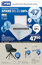 Aktueller JYSK Prospekt mit Schlafzimmer, "Wir feiern Geburtstag! SPARE BIS ZU 60%", Seite 1