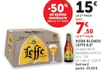 Bière Blonde 6,6° - Leffe - Super U à Nanterre Bière Blonde 6,6° - Leffe en promo chez Super U Nanterre à 7,50 €