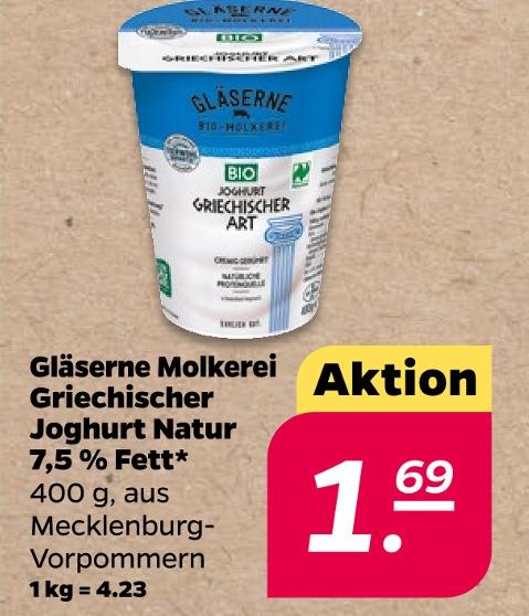Griechischer Joghurt Natur 7,5 % Fett