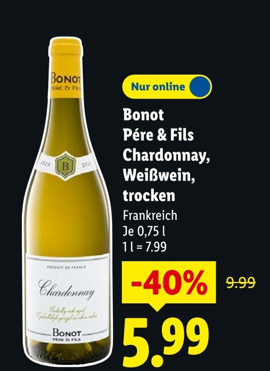 Chardonnay, Weißwein, trocken
