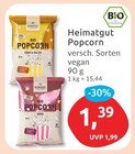 Popcorn von Heimatgut für 1,39 € bei budni im Angebot Popcorn von Heimatgut im aktuellen budni Prospekt