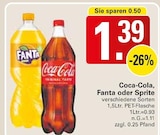 Coca-Cola, Fanta oder Sprite Angebote von Coca-Cola bei WEZ Espelkamp für 1,39 €