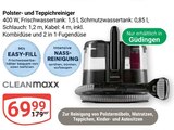 Polster- und Teppichreiniger von CLEANmaxx im aktuellen GLOBUS Prospekt