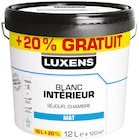 Peinture blanche mat - Luxens - Weldom à Reims Peinture blanche mat - Luxens en promo chez Weldom Reims à 27,90 €