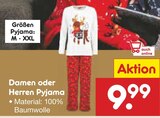 Damen Pyjama für 9,99 € bei Netto Marken-Discount im Angebot Damen Pyjama im aktuellen Netto Marken-Discount Prospekt