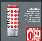 High Energy-Drink von effect für 0,79 € bei EDEKA im Angebot High Energy-Drink von effect im aktuellen EDEKA Prospekt