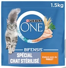 Croquettes Spéciales Chat Stérilisé Poulet - PURINA ONE en promo chez Intermarché Super Toulon à 2,72 €