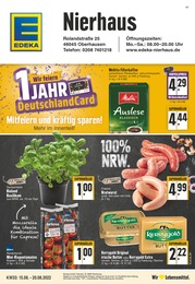 EDEKA Prospekt für Oberhausen mit 24 Seiten EDEKA Prospekt für Oberhausen: Aktuelle Angebote, 24 Seiten, 15.08.2022 - 20.08.2022