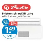 Briefumschlag DIN Lang im V-Markt Prospekt Briefumschlag DIN Lang von Herlitz im aktuellen V-Markt Prospekt für 1,49 €