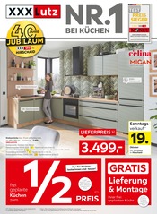 Aktueller XXXLutz Möbelhäuser Prospekt mit Kuchen, "NR.1 BEI KÜCHEN", Seite 1