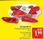 Spitzpaprika rot Angebote bei Marktkauf Nürnberg für 1,99 €
