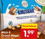 Milch- oder Crunch Riegel Angebote bei Netto Marken-Discount Pirmasens für 1,99 €