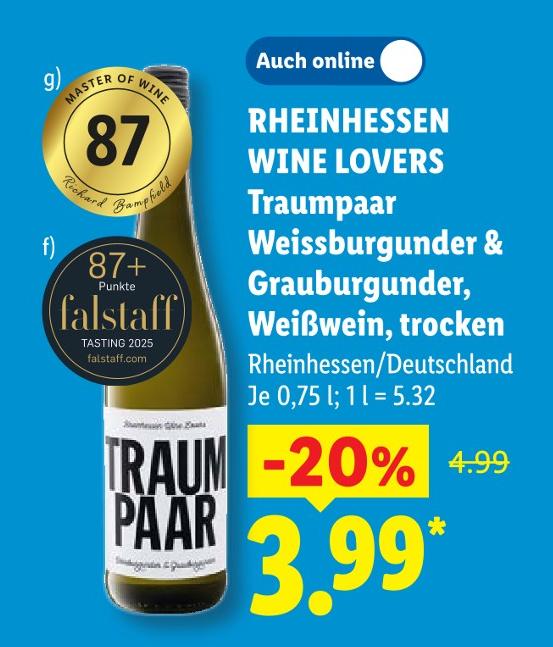 RHEINHESSEN WINE LOVERS Traumpaar Weissburgunder & Grauburgunder