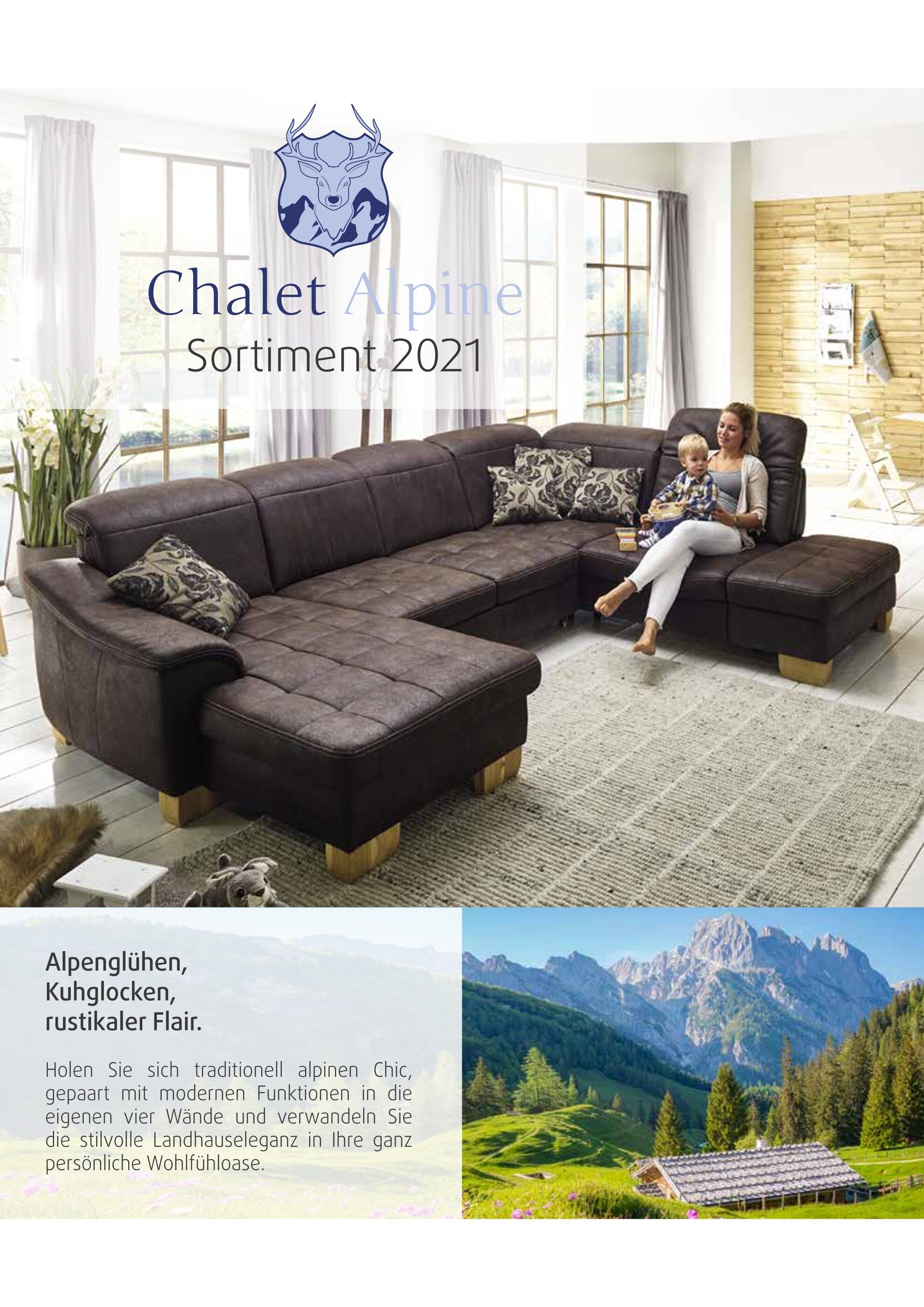Polstermöbel Fischer Prospekt für Cham mit 19 Seiten Polstermöbel Fischer Prospekt für Cham: "Chalet Alpine Sortiment 2021", 19 Seiten, 22.09.2021 - 29.09.2021