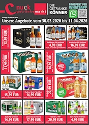 Aktueller Nuck Getränke Prospekt mit Bier, "DIE GETRÄNKEKÖNNER", Seite 1
