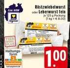 Röstzwiebelwurst Angebote von Rasting bei E center Remscheid für 1,00 €