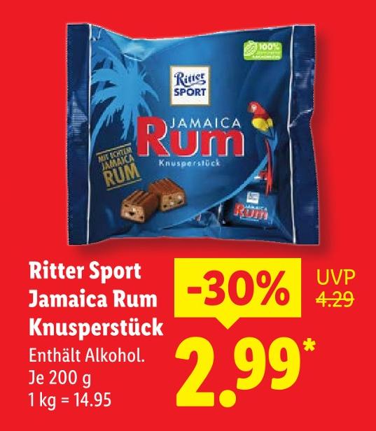 Jamaica Rum Knusperstück