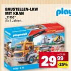 Baustellen-LKW mit Kran Angebote von Playmobil bei Marktkauf Filderstadt für 29,99 €