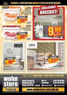 Farbe im wohnstore Petzold Prospekt "100 JAHRE PETZOLD" mit 16 Seiten (Cottbus)