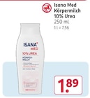 Med Körpermilch 10% Urea von Isana im aktuellen Rossmann Prospekt für 1,89 €